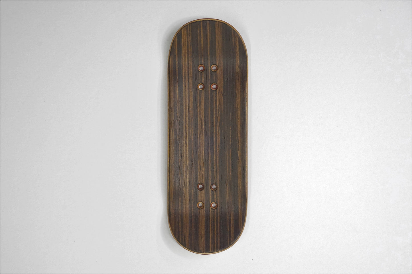 Univerque Fingerboard Deck - TraWoo Wenge Stripes 001 - mc_wb43_w34, symmetrical