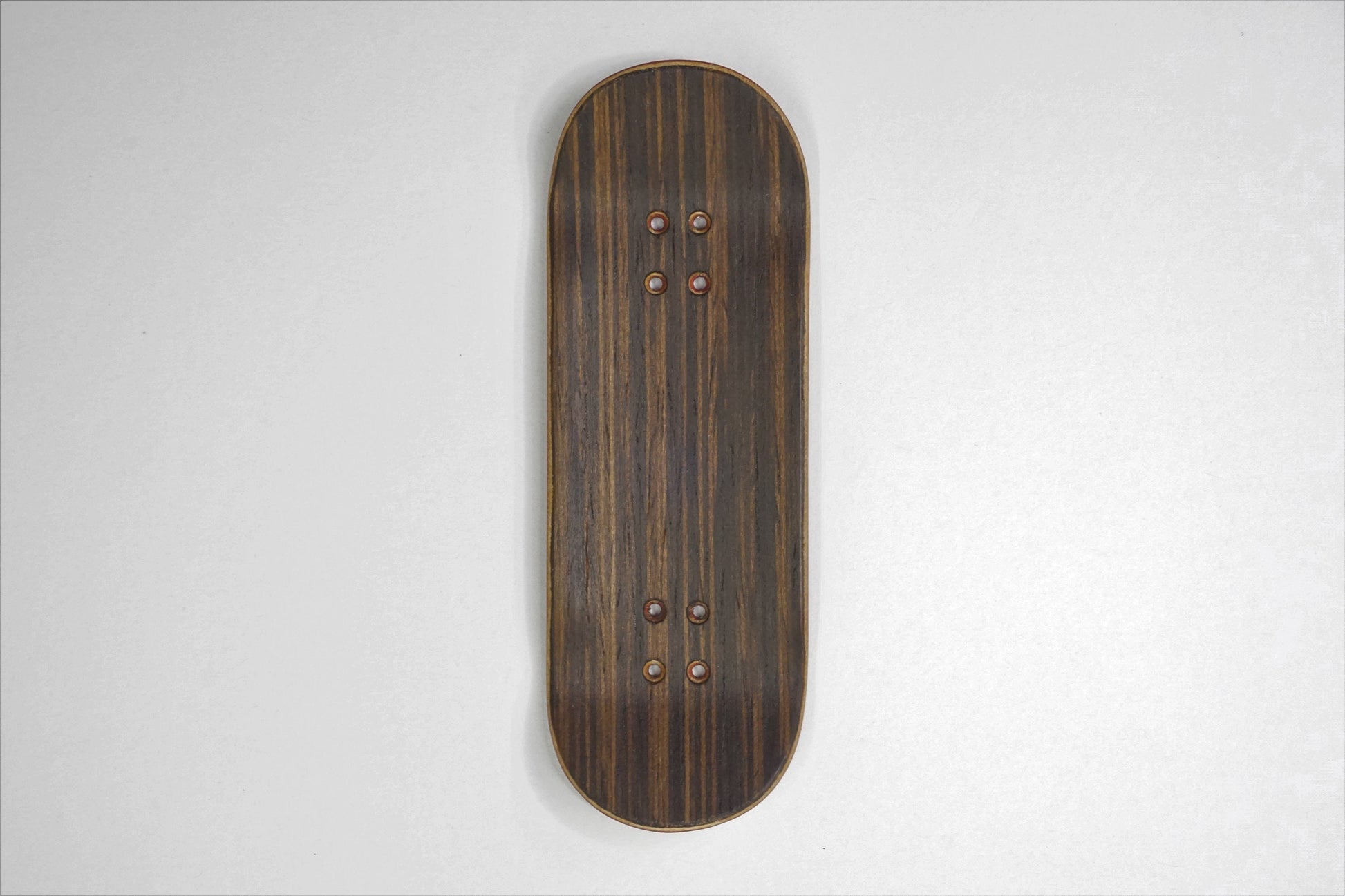 Univerque Fingerboard Deck - TraWoo Wenge Stripes 001 - mc_wb43_w34, symmetrical