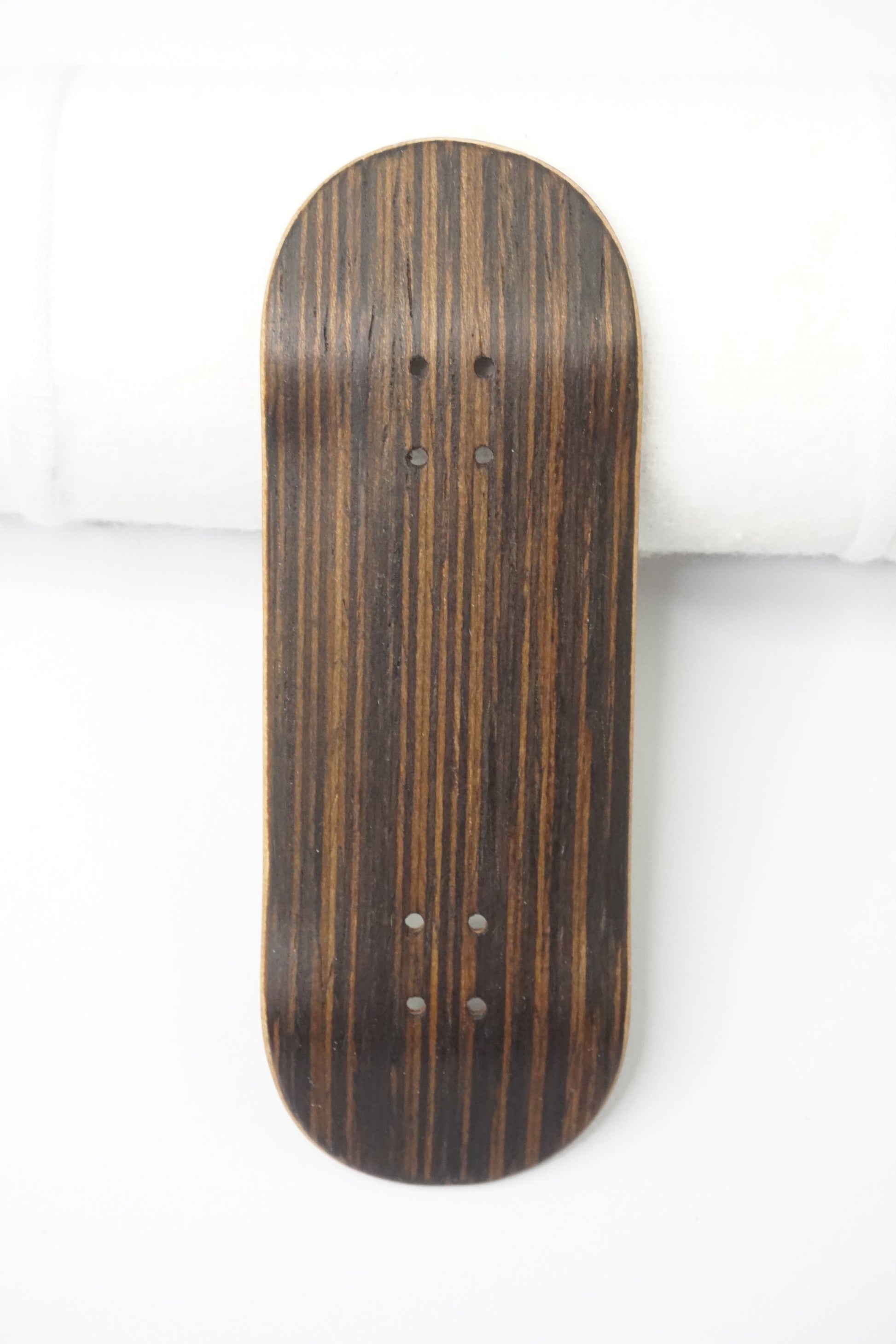 Univerque Fingerboard Deck - TraWoo Wenge Stripes 001 - mc_wb43_w34, symmetrical
