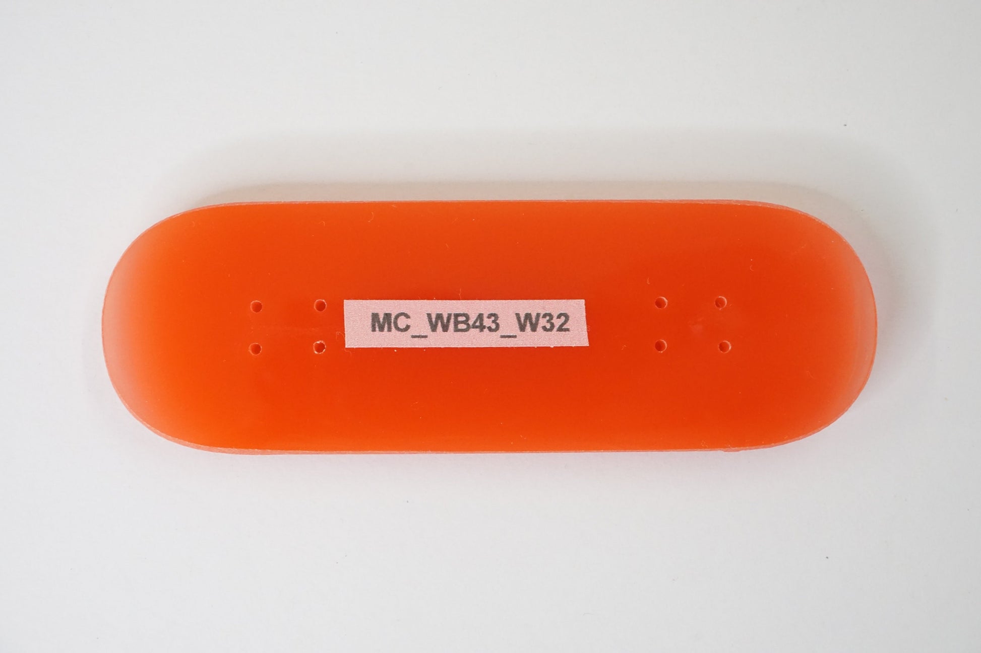 Univerque Fingerboard Template - wheelbase 43mm